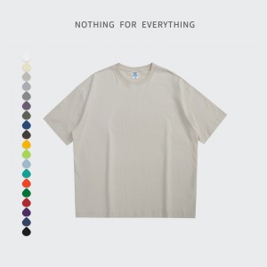 ECOGARMENTS 200g Spring Summer Oversize Dropped Shoulder T-shirt mei koarte mouwen foar manlju