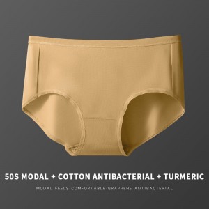 ECOGARMENTS Women’s  antibacterial cotton crotch  modal seamless mid-waist triangle shorts