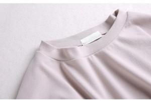 여성용 여름 공백 대형 저지 대마 유기농 면 반팔 티셔츠