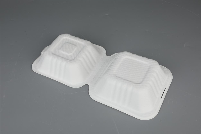 6″ EU/US Hamburger Clamshell Biodegradable Compostable Bagasse Tableware