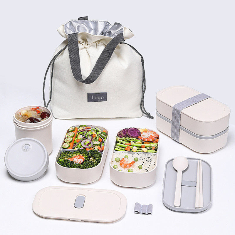 Double Box Microwaveable Stainless Steel Lunch Box - Microwaveable