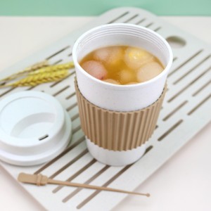 Hot Sale Portable Reusable Eco Friendly Travel Wheat Straw Coffee Cup Custom Coffee Mugs