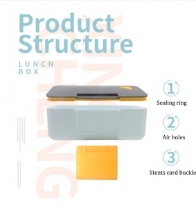 Custom Logo Leak Seal Proof Fork Boxes Adults Containers Greatbuy 3 Pcs Set Wheat Straw Lunch Box Bento Lunch