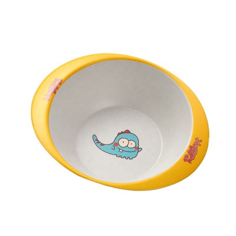 China Wholesale Kids Sippy Cup Factories - Creative antiskid and anti fall children's rice bowl cartoon anti-hot safe and degradable baby tableware – Naike