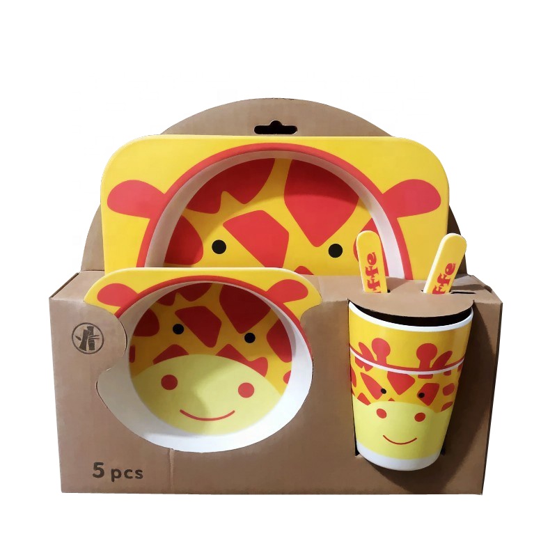 China Wholesale Eco Lunch Box Quotes - Practical cartoon simple tableware set for children resistant to high temperature and not easily broken food bowl – Naike