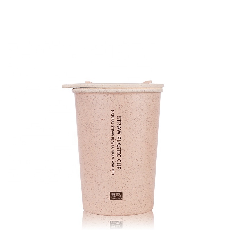 High Quality OEM Gym Shaker Bottle Suppliers - Fashionable high temperature resistant biodegradable coffee cup delicate and simple mug with straw insert – Naike