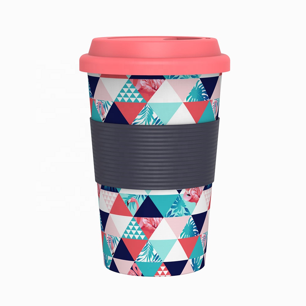 China Wholesale Pla Cups Factories - Fashion silicone sleeve non slip anti scalding coffee cup safe degradable green milk cup portable durable cup – Naike