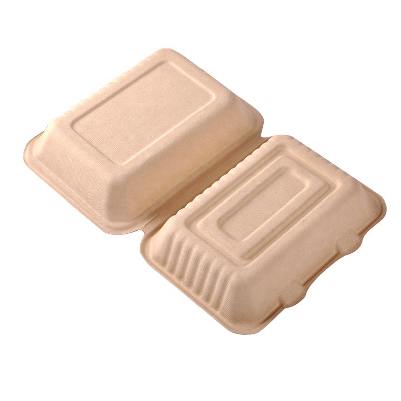 Biodegradable Compostable Safety Eco-Friendly Disposable Food Containers Box For Fast Food