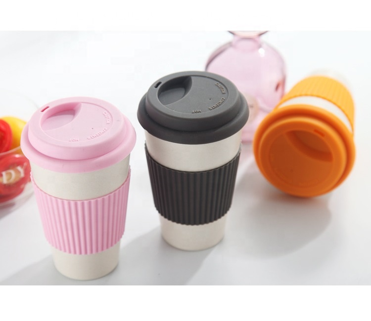 CE Certification Kids Tableware Set Pricelist - Creative coffee mug with leakproof cover plain color simple environmental friendly portable mug – Naike