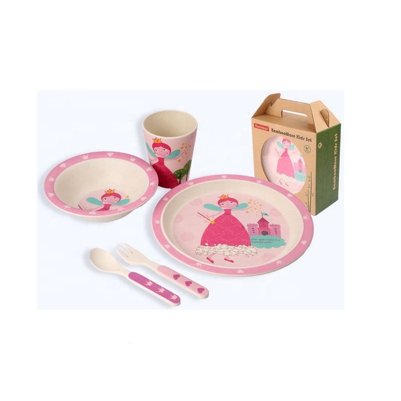 Anti slip anti fall easy to clean tableware set is safe environment friendly and anti wear tableware for children Featured Image