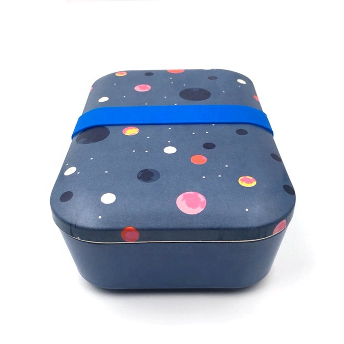 Hot Sale for Lunch Boxes - Natural Eco-friendly Biodegradable Bamboo Fiber Food Containers Bento Lunch Box For Kids – Naike detail pictures