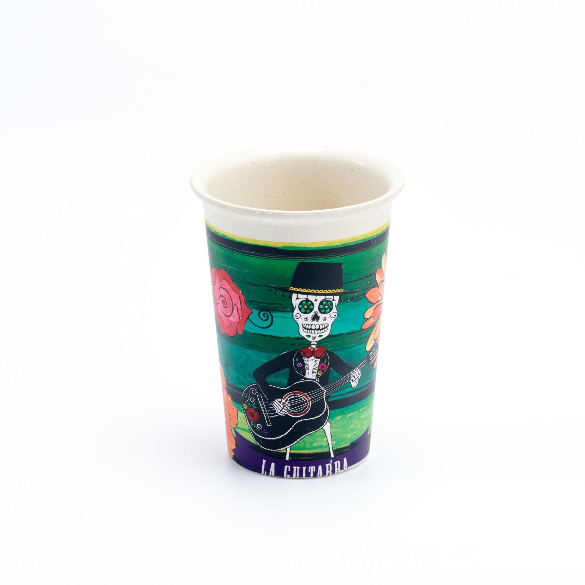 Delicate biodegradable PLA coffee cup microwavable anti scalding water cup fashionable portable portable cup
