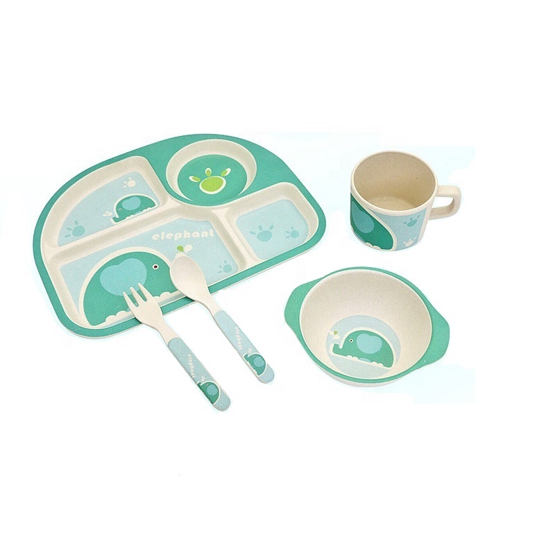 Simple fashion non slip not easily broken tableware set fashion resistant to fall practical baby bowl