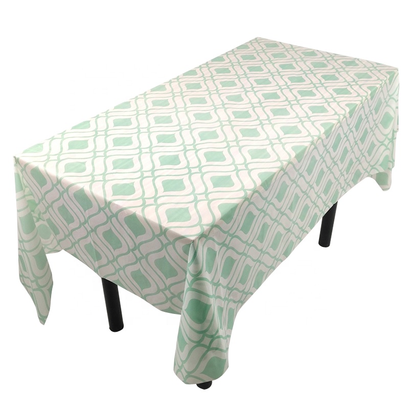 Custom printed biodegradable reusable table cover waterproof eco friendly paper tablecloth for party