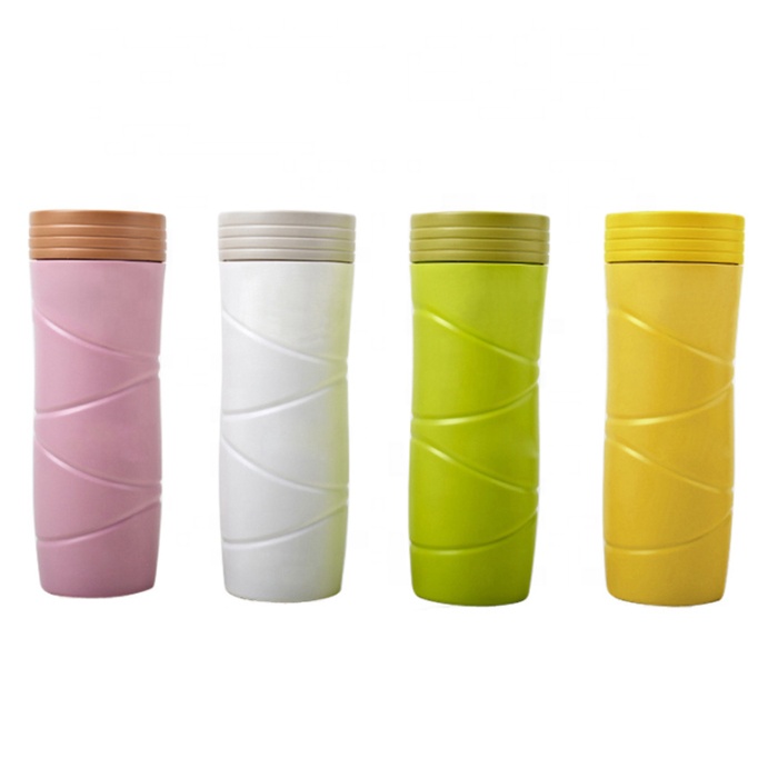 factory customized Eco Friendly Water Bottle - High quality natural eco friendly reusable biodegradable material PLA wheat straw plastic cup for sport – Naike Featured Image