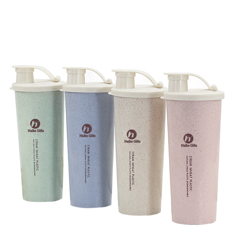High Quality OEM Biodegradable Plastic Bottles Factories - Custom logo natural eco friendly reusable biodegradable products wheat straw plastic vacuum cup for travel – Naike