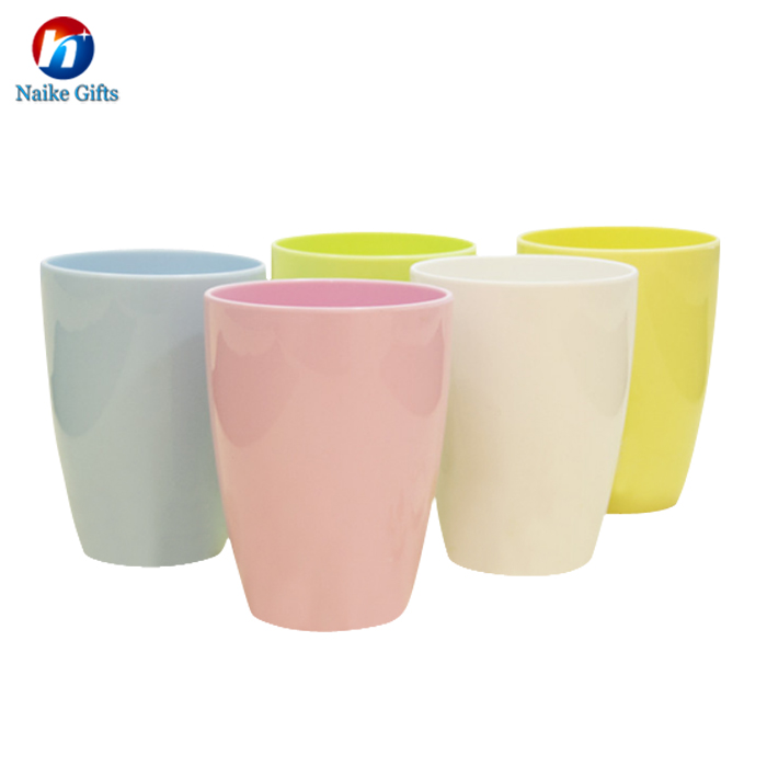 Promotional custom printed logo biodegradable reusable eco-friendly durable pla toothbrush gargle cup for home use