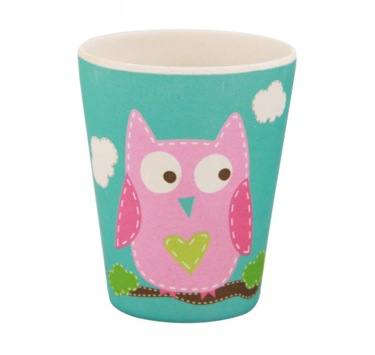 High quality eco friendly reusable natural organic biodegradable bamboo fiber coffee cups for kids