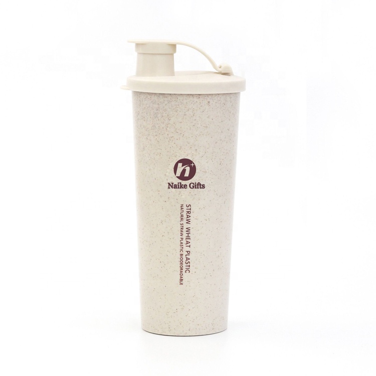 China Wholesale Protein Shaker Bottle Pricelist - Custom logo natural eco friendly reusable biodegradable products wheat straw plastic vacuum cup for travel – Naike detail pictures