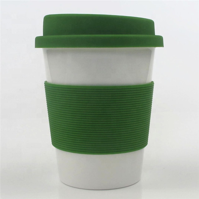 High quality outdoors portable food grade biodegradable reusable pla coffee mug with lid for travel