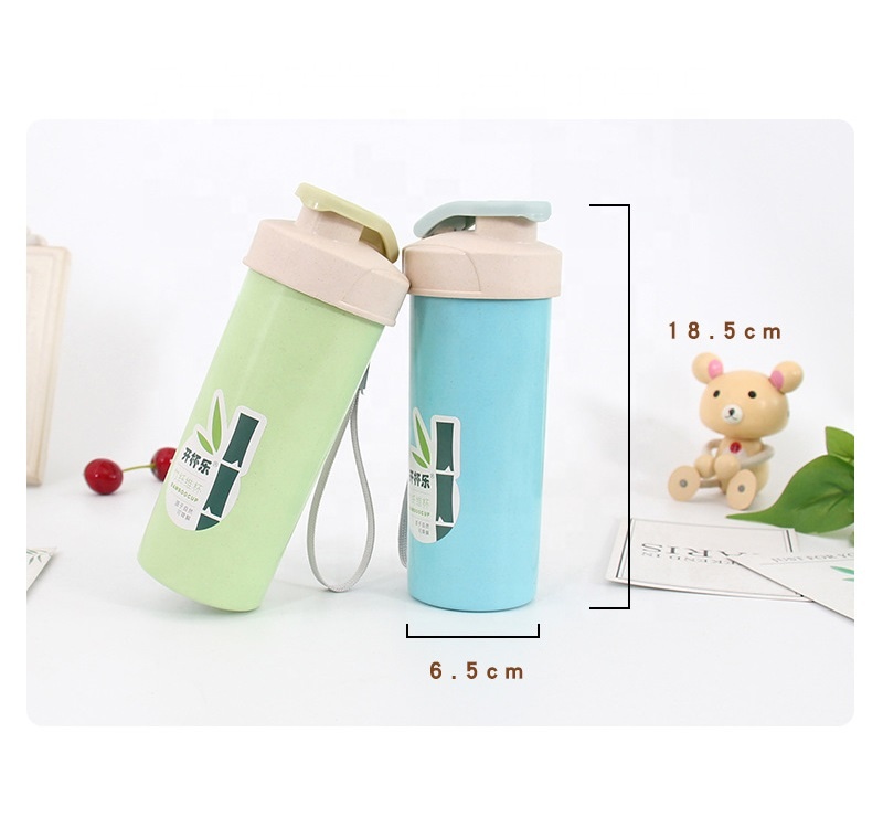 Sealed safe leakproof bamboo fiber battle small fresh pure color fashionable small single layer portable cup
