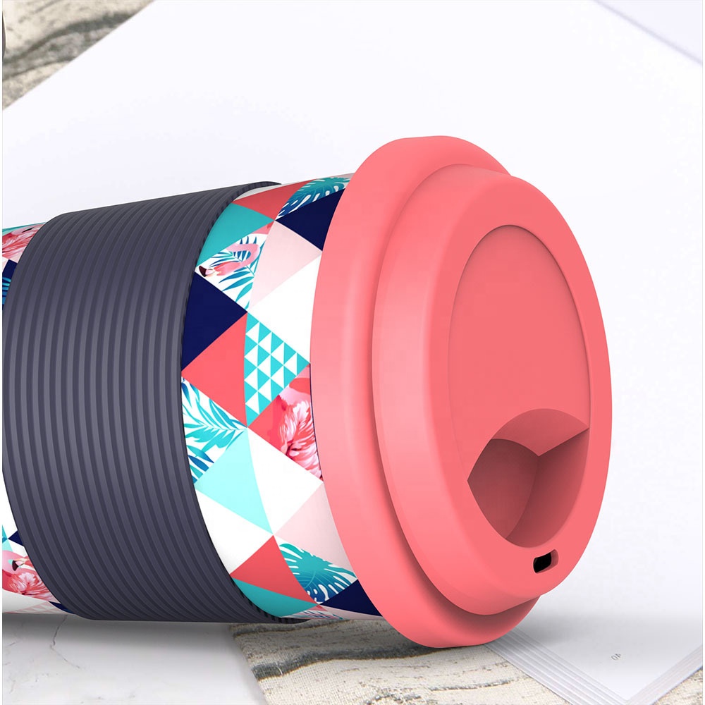 High Quality OEM Shaker Bottle Manufacturers - Fashion silicone sleeve non slip anti scalding coffee cup safe degradable green milk cup portable durable cup – Naike