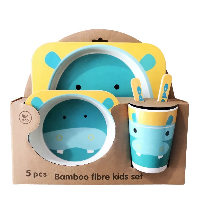 High Quality OEM Bamboo Fiber Pet Bowl Quotes - Environmental protection household cartoon tableware set for children is anti hot anti slip and dining bowl – Naike