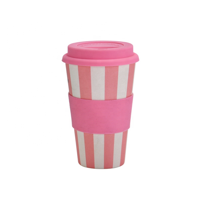 Creative fashion non breakable portable coffee cup thermal insulation resistant mug safe biodegradable water cup