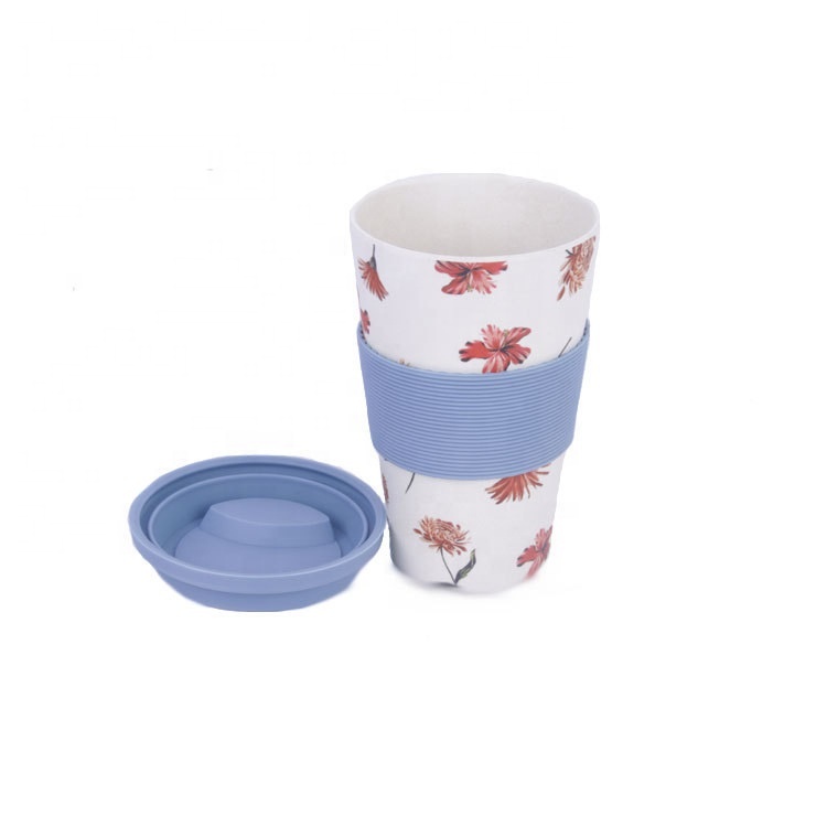 Health and environmental protection biodegradable PLA mug safety anti skid anti perm coffee mug