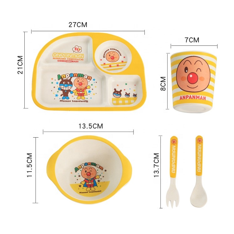 High Quality OEM Reusable Plastic Plate Quotes - Household skidproof high quality tableware set creative lovely not easily broken children's rice bowl – Naike detail pictures
