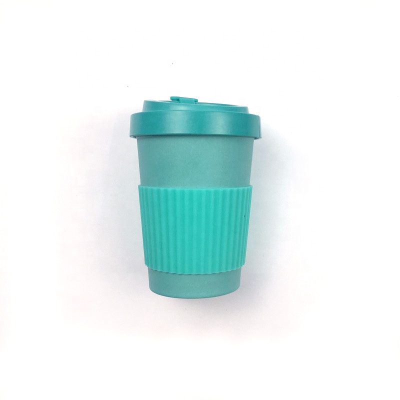 OEM Factory for Coffee Cups With Silicone Grip - Safe and environment friendly degradable bamboo fiber coffee cup with simple cover leakproof mug – Naike