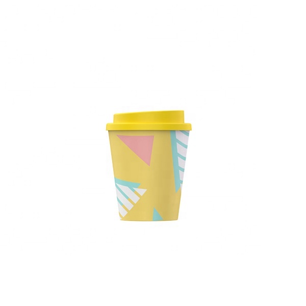 Simple anti hot and anti fall PLA coffee cup with double leak proof degradable and environment friendly mug Featured Image