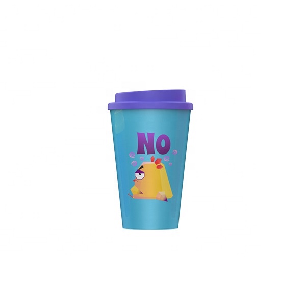 China Wholesale Eco Friendly Cups Pricelist - Creative cartoon leak proof and perm proof coffee cup health and environmental protection sealed PLA water cup – Naike