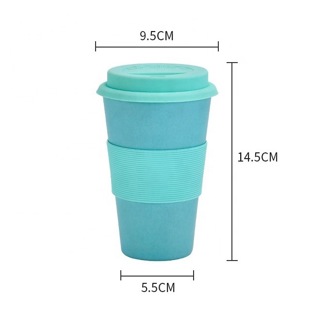 New Travel Reusable Bamboo Fibre Coffee Cup Eco-Friendly Coffee Mugs Drink  Cup