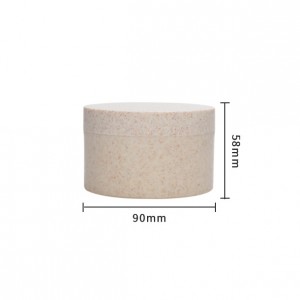 Custom logo 50g 100g 200g empty biodegradable wheat straw plastic face cosmetic cream packaging jar