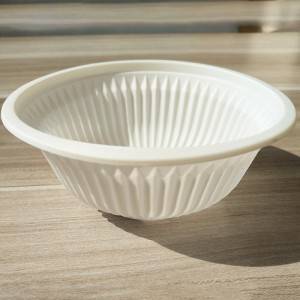 Compostable disposable corn starch biodegradable food rice bowl for sale