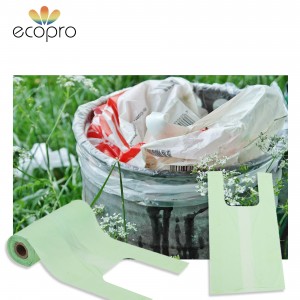 Eco-friendly Compostable Plastic T-Shirt Bags