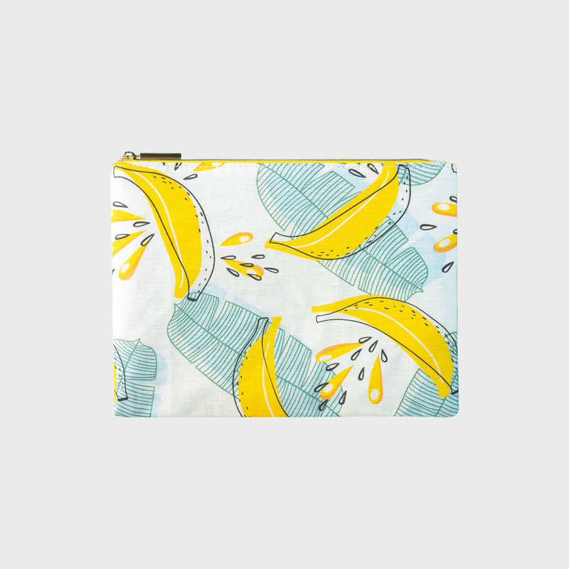 Bottom price Eco Friendly Cosmetic Bag - 100% natural banana fiber cute over print bag CNC138 – Rivta