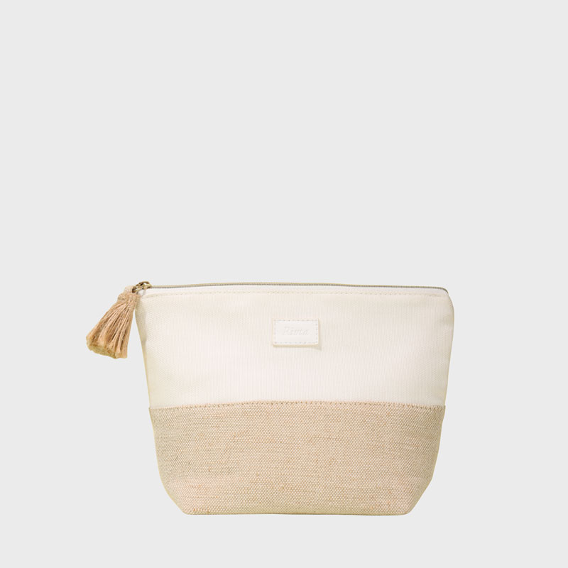 Factory Price Leopard Print Wash Bag - Fashion makeup bag with zipper lady Bamboo Fiber and Jute fiber – Rivta