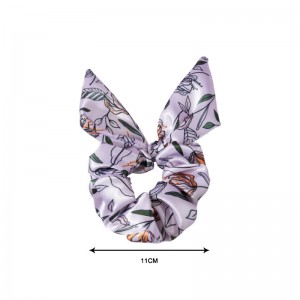 Recycled Pet Cute Bunny Ears Elastic Scrunchies For Women-BEA012