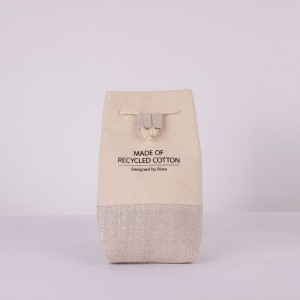 Fashion recycled cotton drawstring bag – CBC087