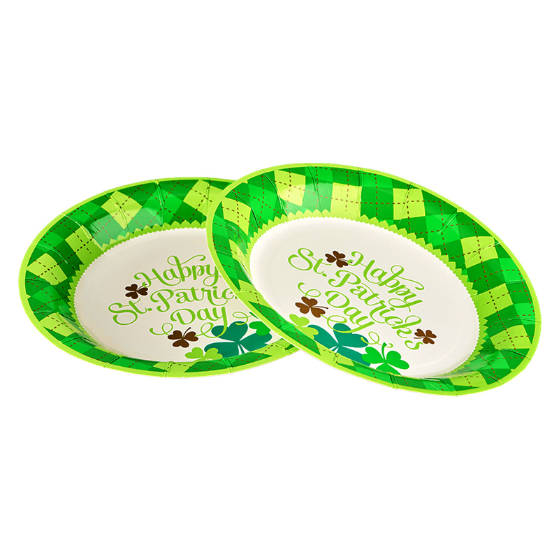 Party Supplies Dinner Size Custom Printed Disposable Paper Plate