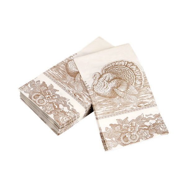 Printed 100% Wood Pulp Guest Towels Disposable Paper Napkins Supplier