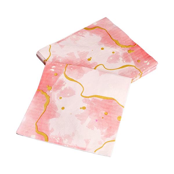 150 Pack Pink Floral Paper Napkins for Bridal Shower, Birthday, Spring Tea  Party (6.5 In)