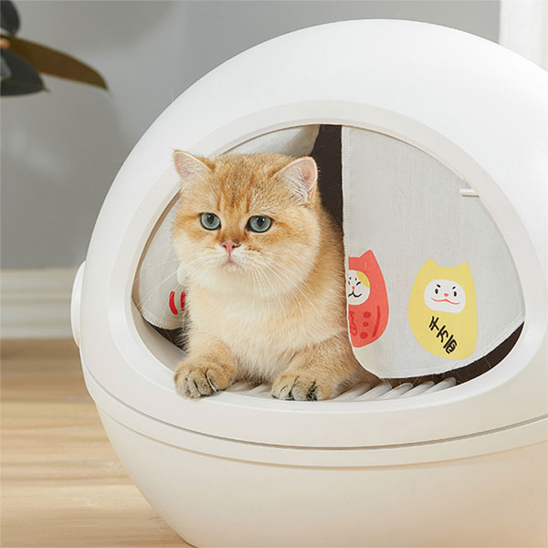 Good Quality Cute Cat Toys - Round Cat Litter Box – ecube