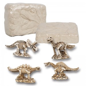 Science Mini Dinosaur Egg Skeleton Dinosaur Chaeological Children’s Toys DIY Puzzle Toys Excavation Digging Kits for Educational