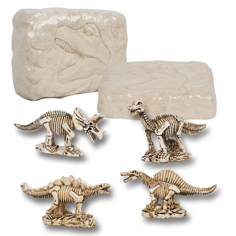 Science Mini Dinosaur Egg Skeleton Dinosaur Chaeological Children’s Toys DIY Puzzle Toys Excavation Digging Kits for Educational