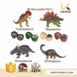 Assembled Egg Dinosaur Animal Model Assembling Toy Capsule Dinosaur Egg 3D Puzzle Dinosaur Eggs 20PCS a Set Creative Animal Mode