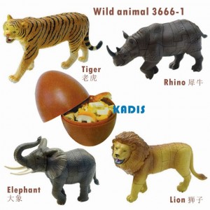 PVC Material 3D Puzzle Educational Toys Plastic Animal Puzzle for Kids Animatron Animal Model