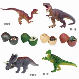 Assembled Egg Dinosaur Animal Model Assembling Toy Capsule Dinosaur Egg 3D Puzzle Dinosaur Eggs 20PCS a Set Creative Animal Mode